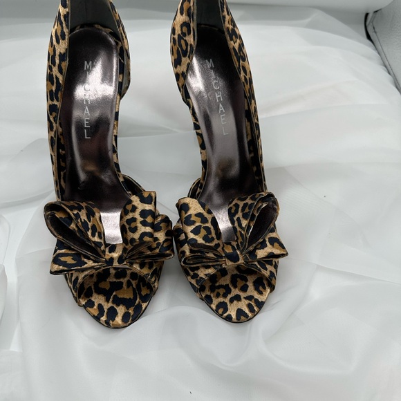 Michael leopard print peep toe heels - Picture 8 of 8